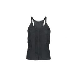 Topy na ramiączkach / T-shirty bez rękawów Kookaï GUISINE. Czarne bluzki damskie marki Kookai, bez wzorów, bez kołnierzyka. Za 247,20 zł.