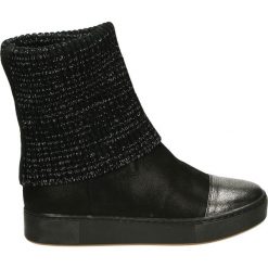 Botki - 1905070R212 B. Czarne botki damskie skórzane Venezia. Za 389,00 zł.