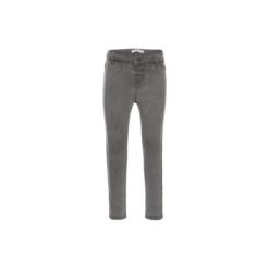Name it Girls Tera Spodnie Jeans light grey denim. Szare spodnie niemowlęce marki Name it, z bawełny. Za 75,00 zł.
