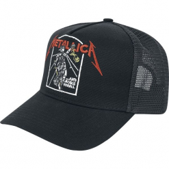 Metallica Justice Czapka Trucker Cap czarny. Czarne czapki z daszkiem męskie marki Metallica. Za 79,90 zł.