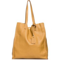Elegancka skórzana torebka - ruda. Czerwone torebki klasyczne damskie Moe, bez wzorów, ze skóry, eleganckie, bez dodatków. Za 369,00 zł.