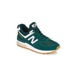 Buty New Balance MS574. Zielone trampki męskie New Balance, bez wzorów, bez zapięcia. Za 335,30 zł.