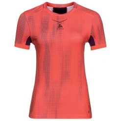Bluzki sportowe damskie: Odlo Koszulka tech. Odlo Ceramicool pro Print Shirt s/s crew neck – 160121 – 160121/30321/S