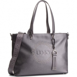 Torebka LIU JO - M E/W Tote Colorado N68212 E0037 Grape Juice Met. 04203. Szare torebki klasyczne damskie Liu Jo, ze skóry ekologicznej. Za 649,00 zł.