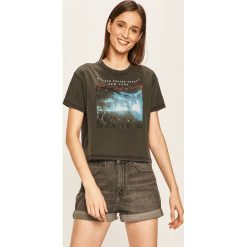 Tally Weijl - T-shirt. Bluzki damskie TALLY WEIJL, s, bez wzorów, z bawełny, casualowe, z okrągłym kołnierzem. Za 59,90 zł.