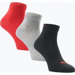 Puma - Skarpety męskie pakowane po 3 szt., czerwony. Czerwone skarpetki męskie Puma, bez wzorów, z dżerseju. Za 39,95 zł.