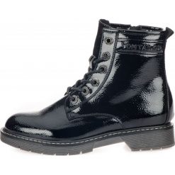 Tom Tailor botki damskie 7992801 38 czarne. Czarne botki damskie Tom Tailor, bez obcasa, bez zapięcia. Za 309,00 zł.