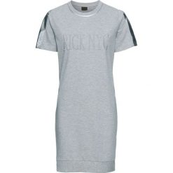 Bluza dresowa bonprix szary melanż. Szare bluzy damskie bonprix, z dzianiny, bez kaptura. Za 89,99 zł.