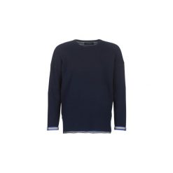 Bluzy Scotch Soda REVERSIBLE CREW NECK PULL IN SOLID COMBINED WITH STRIPE. Niebieskie bluzy męskie Scotch & Soda, s, bez wzorów, bez kołnierzyka, bez rękawów, bez kaptura. Za 499,00 zł.