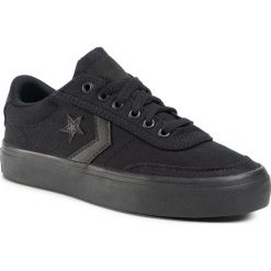Tenisówki CONVERSE - Courtlandt Ox 161599C Black/Black/Black. Czarne półbuty damskie Converse, bez wzorów, z gumy, sportowe, bez zapięcia. W wyprzedaży za 219,00 zł.