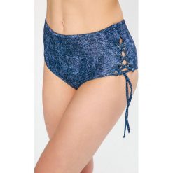 Guess Jeans - Figi kąpielowe. Niebieskie stroje kąpielowe damskie Guess Jeans, s, z aplikacjami, z elastanu. W wyprzedaży za 99,90 zł.