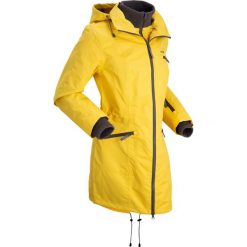 Kurtka termoaktywna outdoorowa z kapturem bonprix żółty kanarkowy. Żółte kurtki damskie bonprix, s, bez wzorów, z kapturem. Za 269,99 zł.