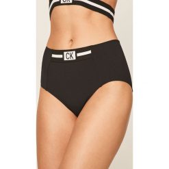 Calvin Klein - Figi kąpielowe. Czarne stroje kąpielowe damskie Calvin Klein, s, z aplikacjami, z elastanu. Za 229,90 zł.