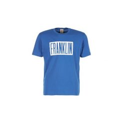 T-shirty z krótkim rękawem Franklin Marshall OFLI GAMA. Niebieskie t-shirty męskie Franklin Marshall, s, bez wzorów, bez kołnierzyka, krótkie. Za 107,40 zł.