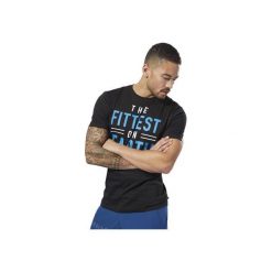 KOSZULKA REEBOK CROSSFIT FITTEST ON EARTH (M). Koszulki męskie Reebok, m, bez wzorów, klasyczne, z klasycznym kołnierzykiem, bez rękawów. W wyprzedaży za 79,99 zł.