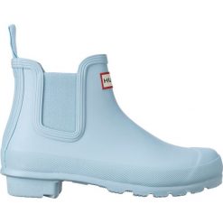 Hunter Kalosze Niebieski. Niebieskie kalosze damskie Hunter, z materiału. Za 498,95 zł.