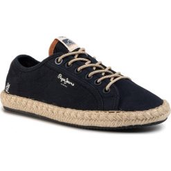 Espadryle PEPE JEANS - Tourist Island W PLS10398 Navy 595. Niebieskie espadryle damskie Pepe Jeans, bez wzorów, z jeansu, bez obcasa, na płaskiej podeszwie. W wyprzedaży za 199,00 zł.