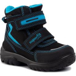 Śniegowce SUPERFIT - GORE-TEX 5-09030-01 M Schwarz/Blau. Czarne śniegowce chłopięce Superfit, bez zapięcia, gore-tex. W wyprzedaży za 249,00 zł.