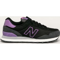 New Balance - Buty WL515OVD. Czarne buty sportowe damskie New Balance, bez wzorów, ze skóry, sportowe. Za 299,90 zł.