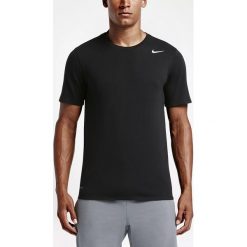 Koszulka Nike Dri-FIT SS Version 2.0 M Czarna. Czarne koszulki męskie Nike, na wiosnę, m, bez wzorów, z bawełny, bez kołnierzyka, z krótkim rękawem, krótkie. Za 49,99 zł.