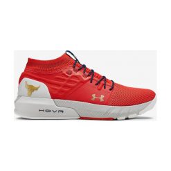 Under Armour Project Rock 2 Tenisówki Czerwony. Czerwone trampki męskie Under Armour, bez wzorów, z materiału, rockowe, bez zapięcia. Za 654,95 zł.