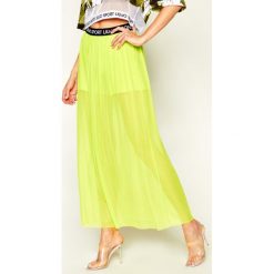 Spódnica plisowana Liu Jo Sport TA0169 J9223. Żółte spódniczki damskie Liu Jo Sport, xs, bez wzorów, z elastanu, sportowe, maxi, sportowe. Za 369,00 zł.