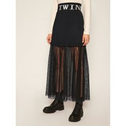 Spódnica plisowana TwinSet 202LI2NMM. Czarne spódniczki damskie Twinset, xs, bez wzorów, maxi. Za 499,00 zł.