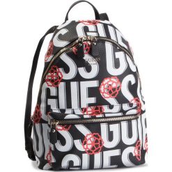Plecak GUESS - Leeza (AD) HWAD45 57330 GUE. Czarne plecaki damskie marki Guess, z aplikacjami, ze skóry ekologicznej, klasyczne. Za 599,00 zł.