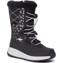 Śniegowce KANGAROOS - K-Glaze Rtx 18405 000 5002 Jet Black/Silver. Czarne śniegowce chłopięce KangaROOS, bez zapięcia. Za 259,00 zł.