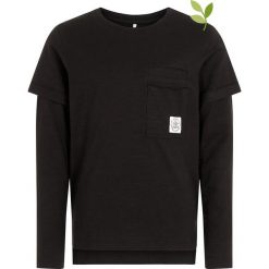Koszulka "Oandy" w kolorze czarnym. Czarne t-shirty chłopięce name it boys, bez wzorów, z bawełny, z długim rękawem. W wyprzedaży za 35,95 zł.
