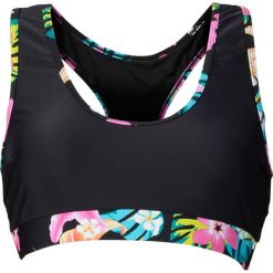 Biustonosz bikini bonprix czarny z nadrukiem. Czarne stroje kąpielowe damskie bonprix, z nadrukiem. Za 89,99 zł.