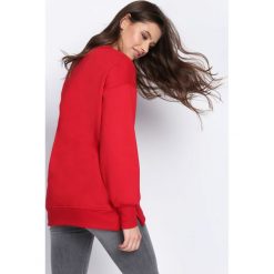 Bluzy rozpinane damskie: Czerwona Bluza Something Right