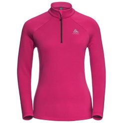 Odlo Bluza damska Midlayer 1/2 zip Snowbird różowa r. L (222001). Czerwone bluzy sportowe damskie marki Odlo, l. Za 90,90 zł.