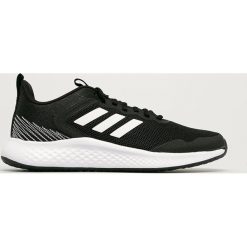 Adidas - Buty Fluidstreet. Czarne sneakersy męskie Adidas, z materiału, na sznurówki. Za 249,90 zł.