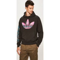 Adidas Originals - Bluza. Czarne bluzy męskie adidas Originals, s, z nadrukiem, z bawełny, z kapturem, bez rękawów, z kapturem. W wyprzedaży za 259,90 zł.