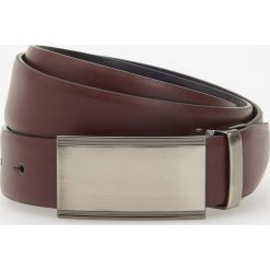 Skórzany pasek - Brązowy. Brązowe paski męskie Reserved, w paski. Za 69,99 zł.