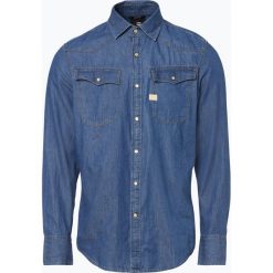 G-Star - Męska koszula jeansowa, niebieski. Niebieskie koszule męskie jeansowe marki G-Star, m, z kontrastowym kołnierzykiem. Za 249,95 zł.