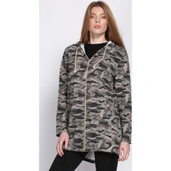 Ciemnobeżowa Bluza Appeasement. Brązowe bluzy rozpinane damskie Born2be, l. Za 54,99 zł.