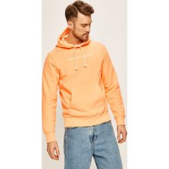 Diesel - Bluza. Pomarańczowe bluzy męskie Diesel, s, z aplikacjami, z elastanu, z kapturem, bez rękawów, z kapturem. W wyprzedaży za 699,90 zł.