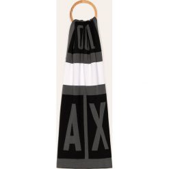 Armani Exchange - Szalik. Niebieskie szaliki męskie Armani Exchange, bez wzorów, z bawełny. W wyprzedaży za 239,90 zł.