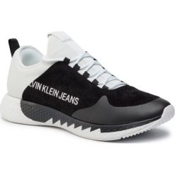 Sneakersy CALVIN KLEIN JEANS - Angus B4S0137 Black/White. Czarne sneakersy męskie Calvin Klein Jeans, na co dzień, bez wzorów, z jeansu, bez zapięcia. Za 799,00 zł.
