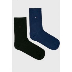 Tommy Hilfiger - Skarpetki (2-pack). Czarne skarpetki damskie marki TOMMY HILFIGER, z elastanu. Za 44,90 zł.