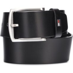 Tommy Hilfiger New Denton Pasek Czarny. Czarne paski męskie TOMMY HILFIGER, w paski, ze skóry. Za 238,95 zł.