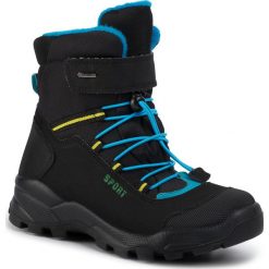 Śniegowce PRIMIGI - GORE-TEX 4396222 D Nero. Czarne śniegowce chłopięce Primigi, bez zapięcia, gore-tex. W wyprzedaży za 329,00 zł.