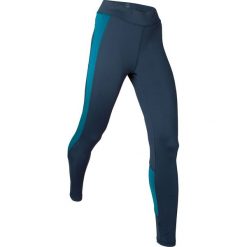 Legginsy sportowe wyszczuplające, długie, Level 2 bonprix ciemnoniebiesko-niebieski oceaniczny. Niebieskie legginsy damskie wyszczuplające bonprix, w paski, na fitness i siłownię. Za 109,99 zł.