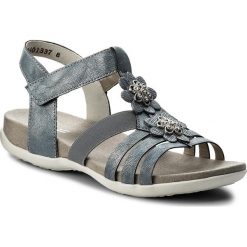 Sandały RIEKER - K2266-12 Blue. Szare sandały dziewczęce marki Rieker, ze skóry ekologicznej. Za 229,00 zł.