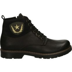 Botki męskie - 11M0223 NE-BL. Czarne bez kategorii marki Venezia, z nubiku. Za 249,00 zł.