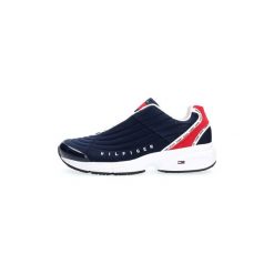 Buty Tommy Hilfiger EM0EM00318 HERITAGE TOMMY. Niebieskie trampki męskie TOMMY HILFIGER, bez wzorów, bez zapięcia. Za 448,85 zł.