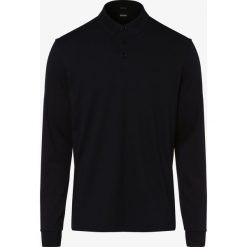 BOSS - Męska koszulka polo – Pado 11, niebieski. Niebieskie koszulki męskie Boss, m, z haftami, prążkowane, bez rękawów. Za 429,95 zł.