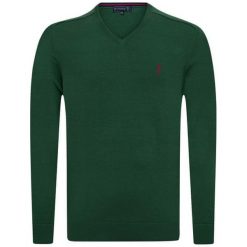 Sir Raymond Tailor Męski Sweter Precise Xxl Ciemny Zielony. Zielone swetry męskie Sir Raymond Tailor, xxl, bez wzorów, bez kołnierzyka, bez kaptura. Za 149,00 zł.